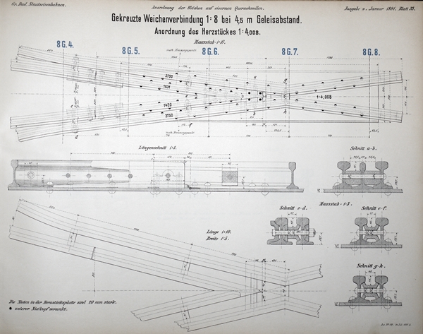 gekreuzte Weichenverbindung Herzst�ck01_600