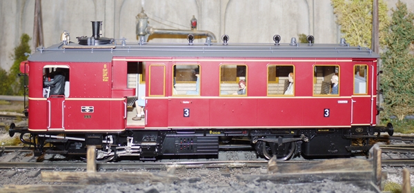 Autorail Vapeur Miniature SMFag HO - DW8 Kittel - État Neuf - Vintage